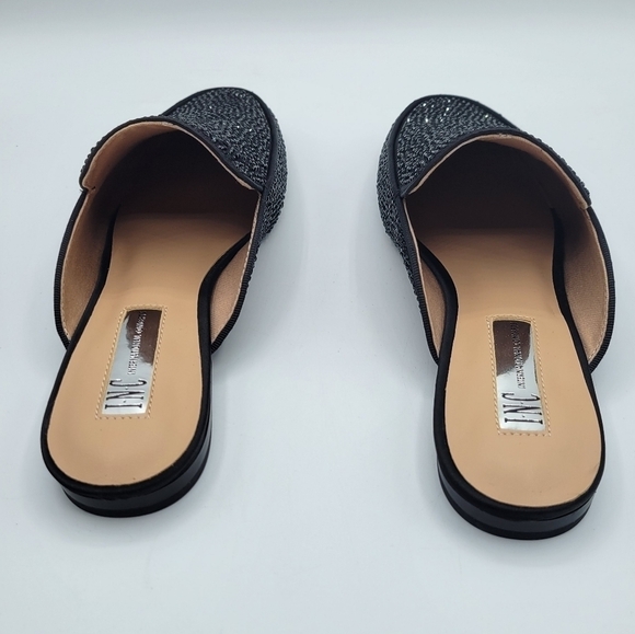 INC International Concepts Gannie Mules black 5 - Picture 6 of 11